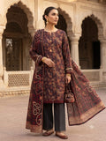 Polo Premium: Unstitched 3-Piece Maroon Paisley & Bandhani Print Suit Fabric