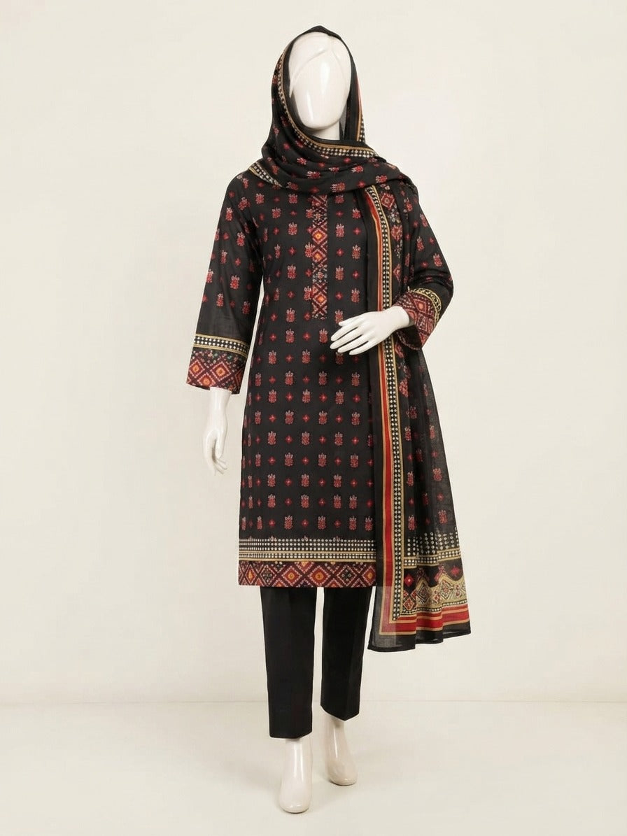 Black & Red 3-Piece Ensemble